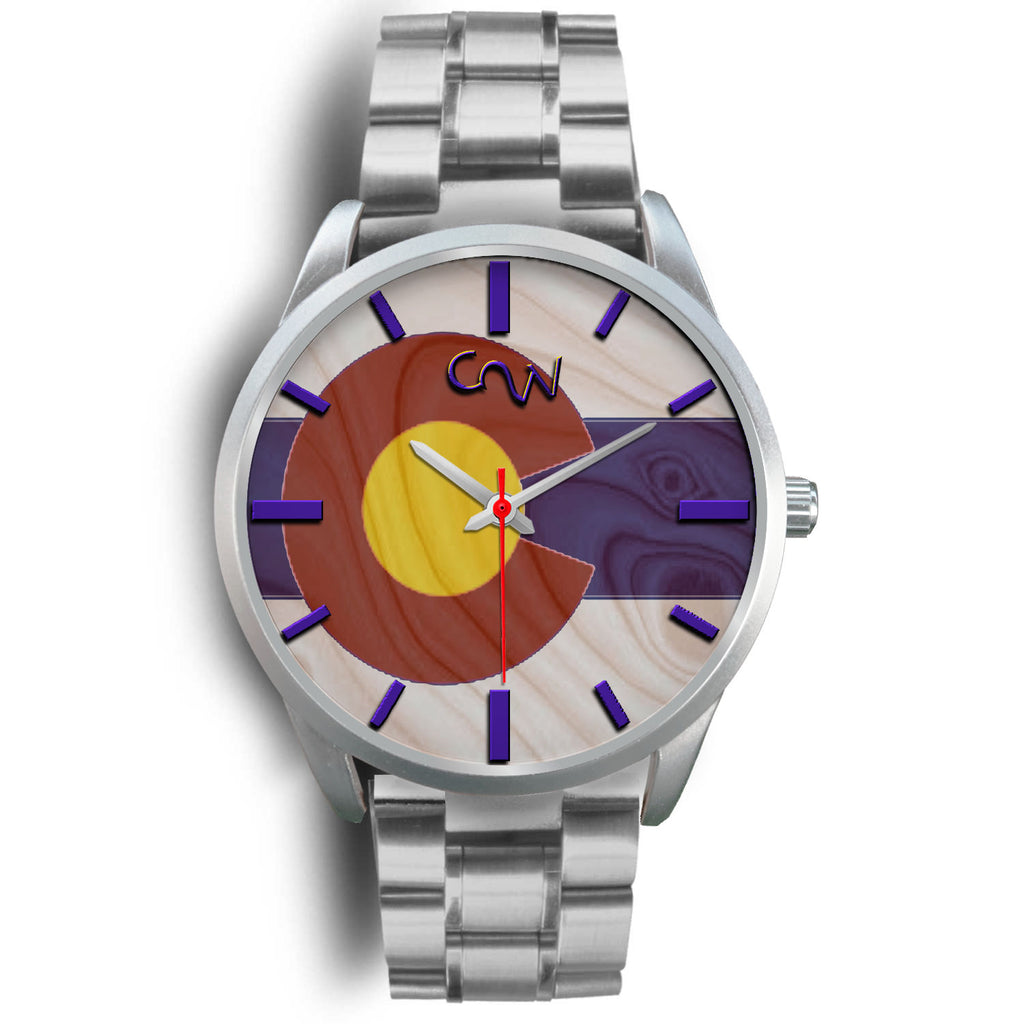 C2W- Colorado White Wood Grain Watch Silver (40mm & 34mm) (10 Band Variants)