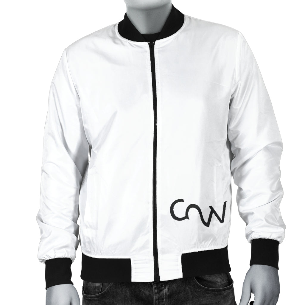 C2W- Men's Alpha White Bombers Jacket